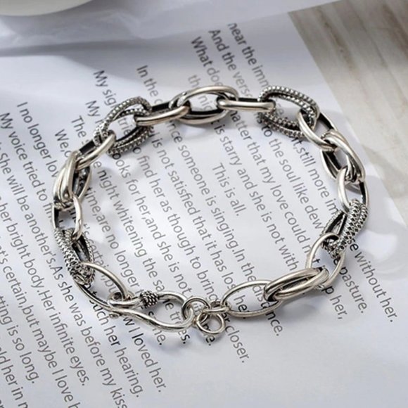 Jewelry - NEW 925 Sterling Silver Link Chain Bracelet B